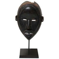 Africa Antique Dan Wood Carved Initiation Mask
