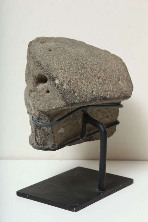 Pre Columbian Vera Cruz Stone Palma Hacha Mask 1