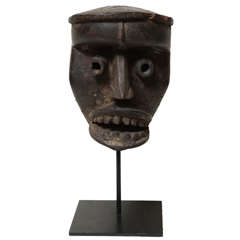 Good Dan Wood Carved Society Mask