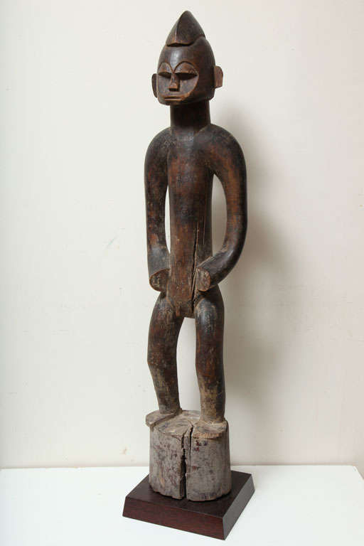 Senufo Wood Carved Male Rhythm Pounder