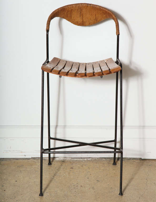 set of 4 Arthur Umanoff Bar Stools