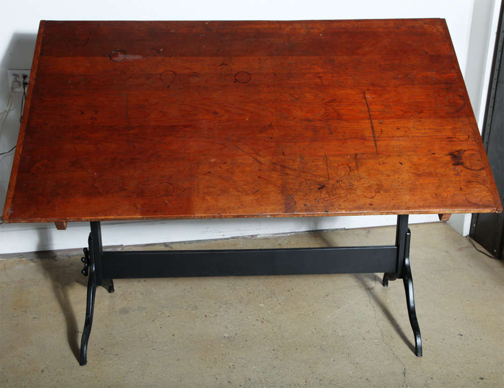 6 ft. Hamilton Architects Adjustable Drafting Table at 1stDibs