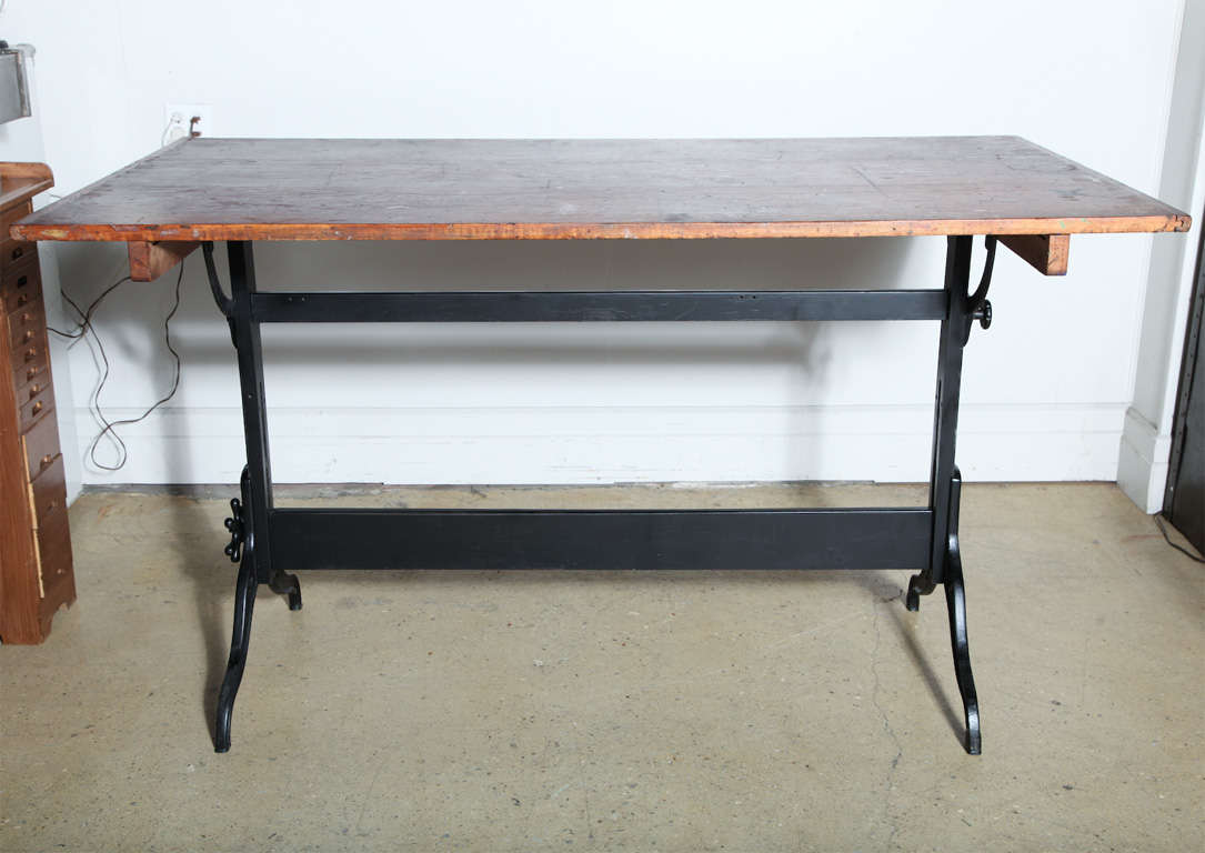 6 ft. Hamilton Architects Adjustable Drafting Table at 1stDibs