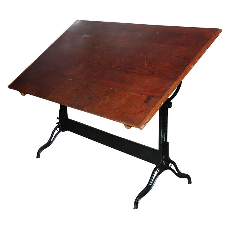 6 Ft Hamilton Architects Adjustable Drafting Table At 1stdibs Hamilton Manufacturing Company Drafting Table