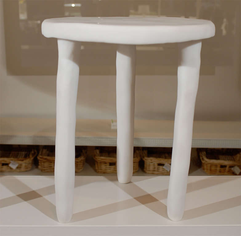 Round Resin Side Table