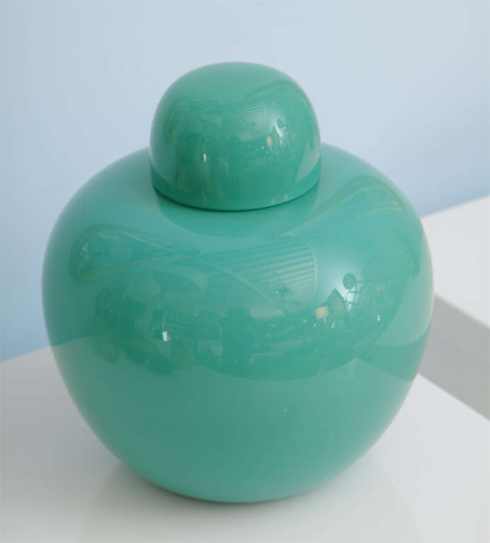 Contemporary Beautiful Aqua Murano Glass Vase by Carlo Scarpa for Venini