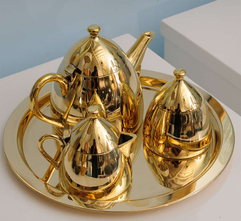 American Lovely  Set of Bronze Coffee / Tea For Sale