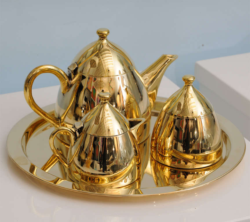 Lovely  Set of Bronze Coffee / Tea For Sale 4