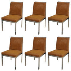 Vintage Set of 6 Mid-Century Dinning Chairs by Design Institute America