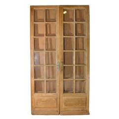 Two Pair Twelve Light French Doors