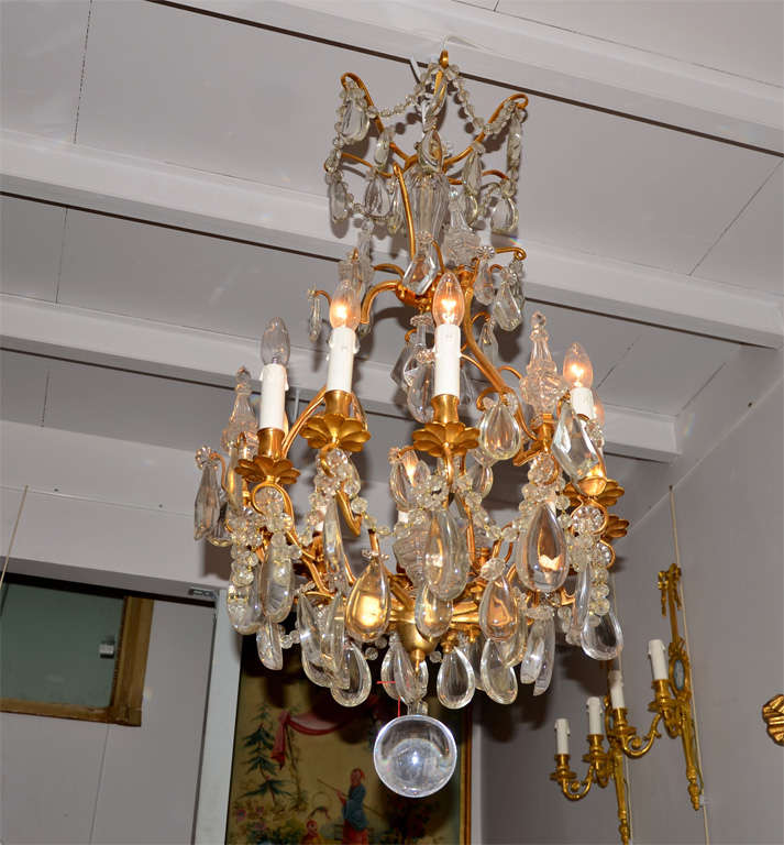 Chandelier BAGUES  - bronze and crystal - 9 lights -
