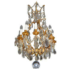 Bronze And Crystal  Bagues Chandelier