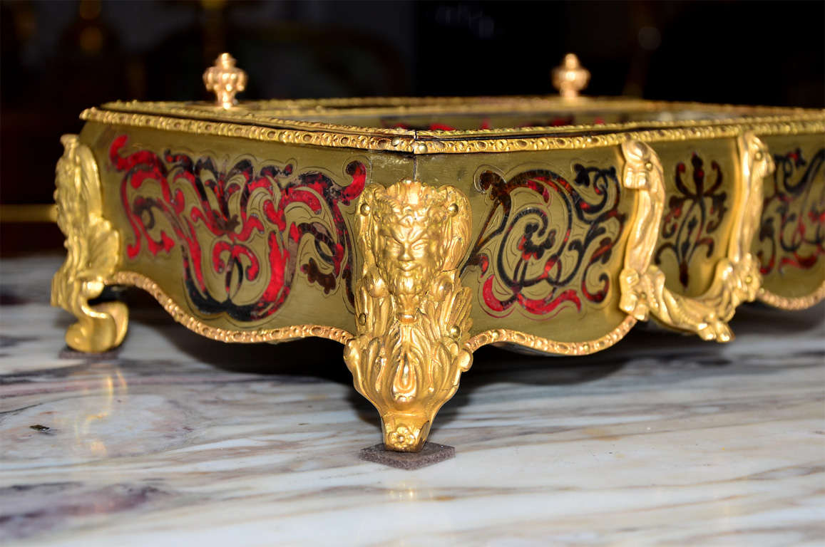 Gorgeous Inkwell  Boulle Napoleon III For Sale 4