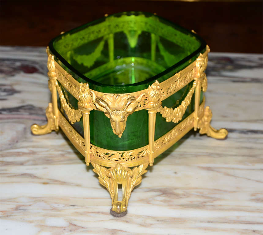 19th Century Gorgeous  Crystal And Bronze Center Of Table For Sale