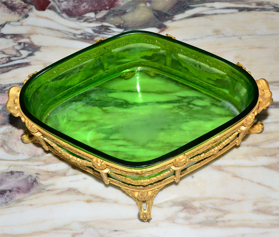 Gorgeous  Crystal And Bronze Center Of Table For Sale 3