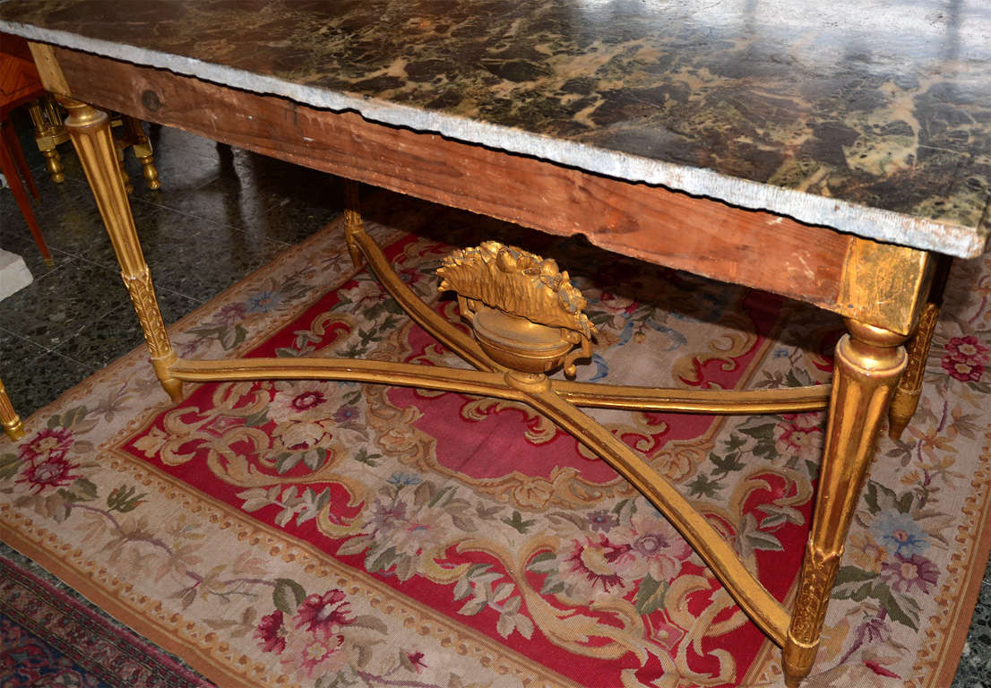 Rare Large  French Console Table Louis XVI Period For Sale 5