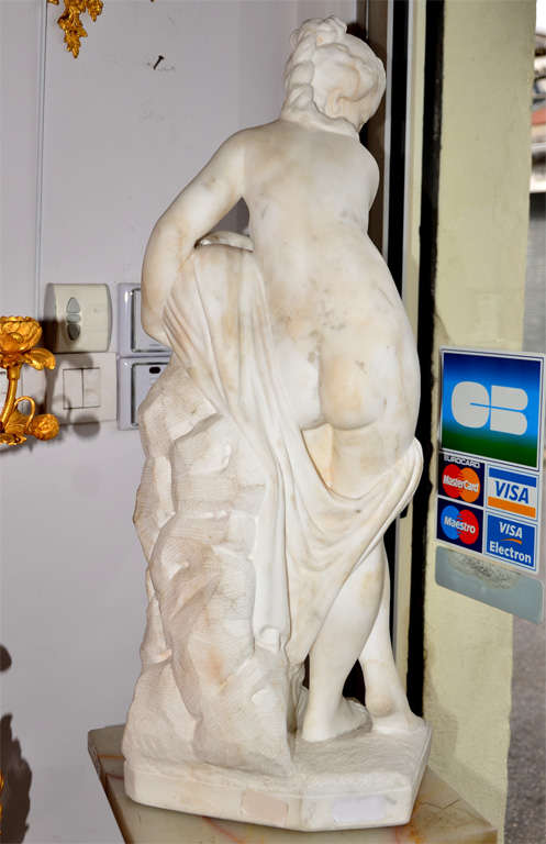 Carrare Marble Statue Representing A Nymphea 6