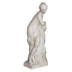 Carrare Marble Statue Representing A Nymphea