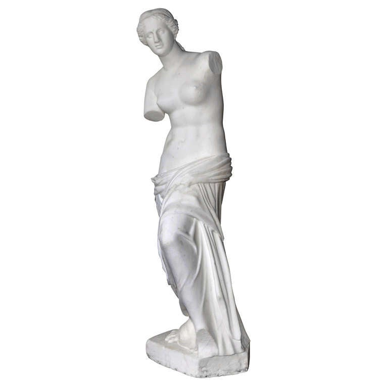 Statue In Carrare Marble Representing  Venus De Milo For Sale