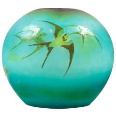 19th C Emile Galle Glass Art