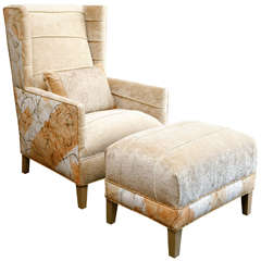 Hand Painted Wing Chair by Veronese