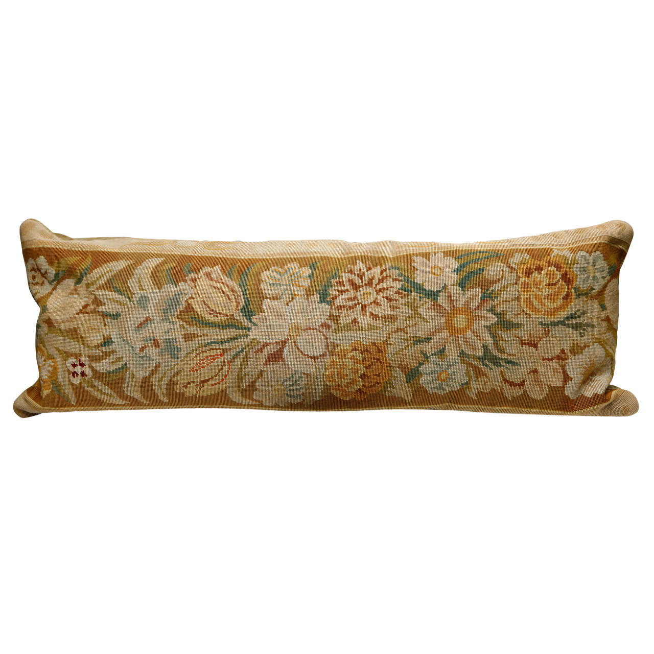 Vintage Needlepoint Pillow at 1stdibs