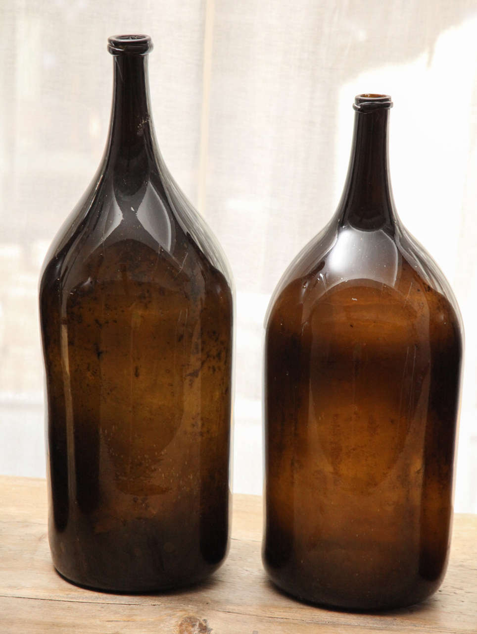 19th C. Handblown French Glass Vinegar / Storage Bottles AG99 For
