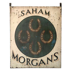 American Antique Horse Farm Trade Sign