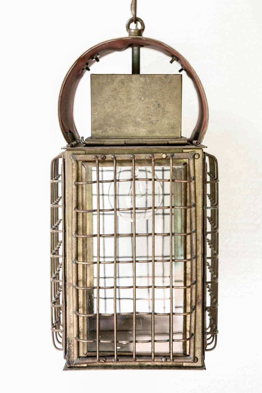 American Brass Hanging Lantern