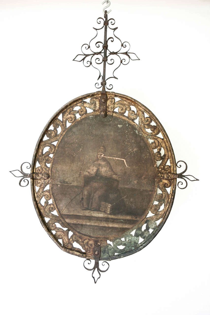 18th Century Italian Saint Plaque