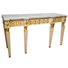 19th Century Regency Painted Console Table
