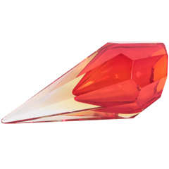 Murano Sommerso Horn Vase