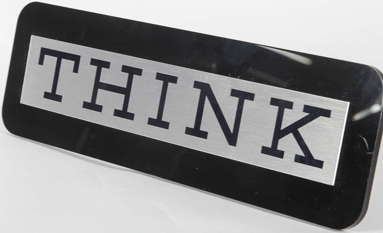 American Early THINK Sign by IBM