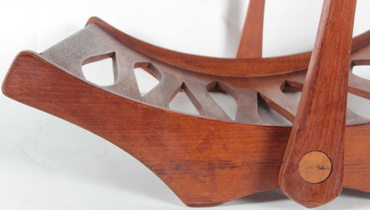 Teak Magazine Holder by Jens Quistgaard In Excellent Condition In New York, NY