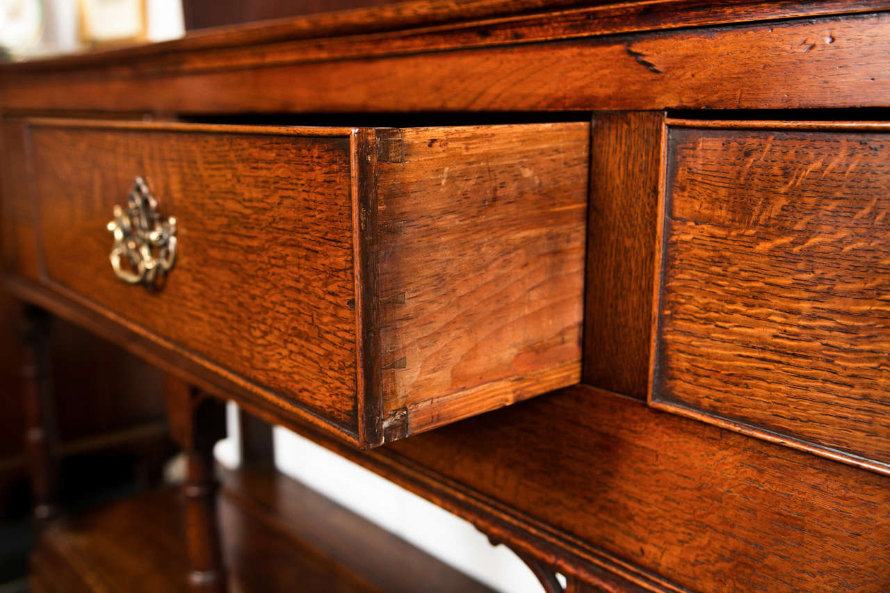 Georgian Oak Potboard Dresser 1