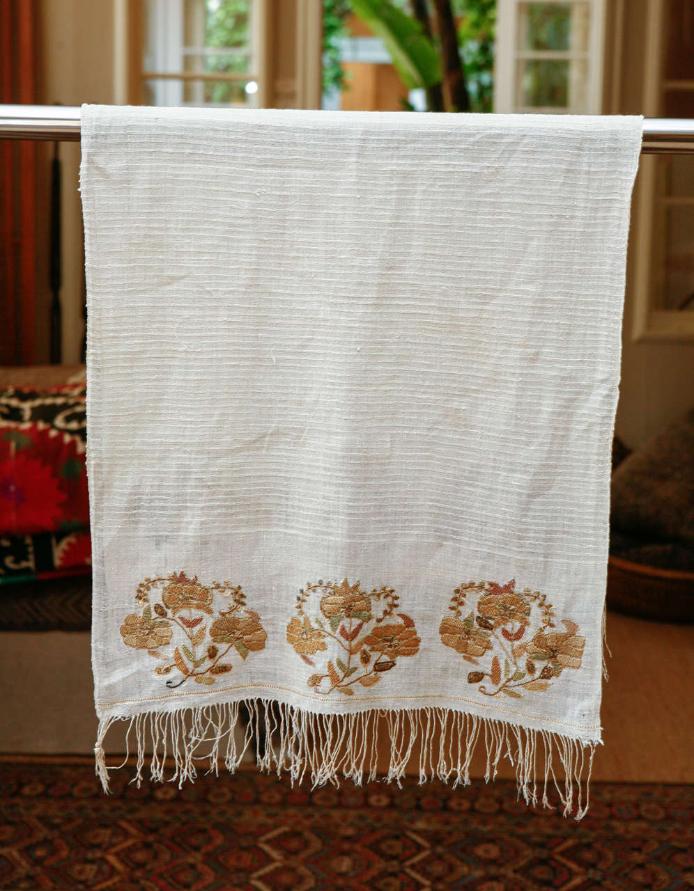 20th Century Ottoman Turkish Embroidered Towels 