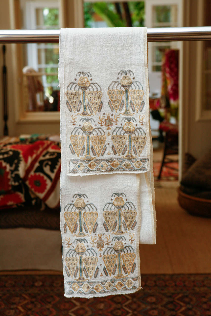 Ottoman Turkish Embroidered Towels  1