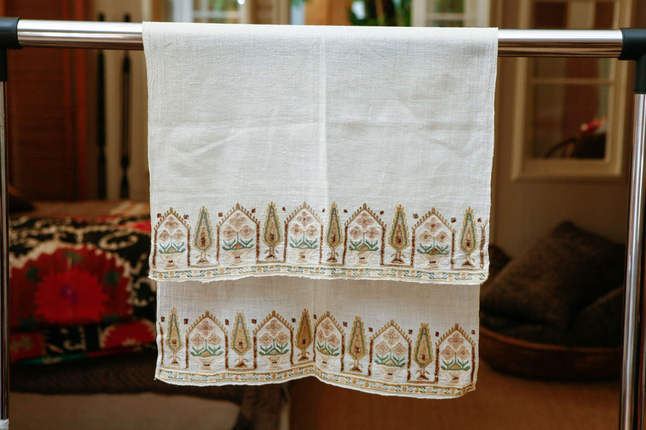 Ottoman Turkish Embroidered Towels  2