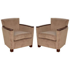 Pair of Art Deco Arm Chairs