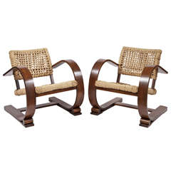 Pair of Audoux Minet Chairs for Vibo