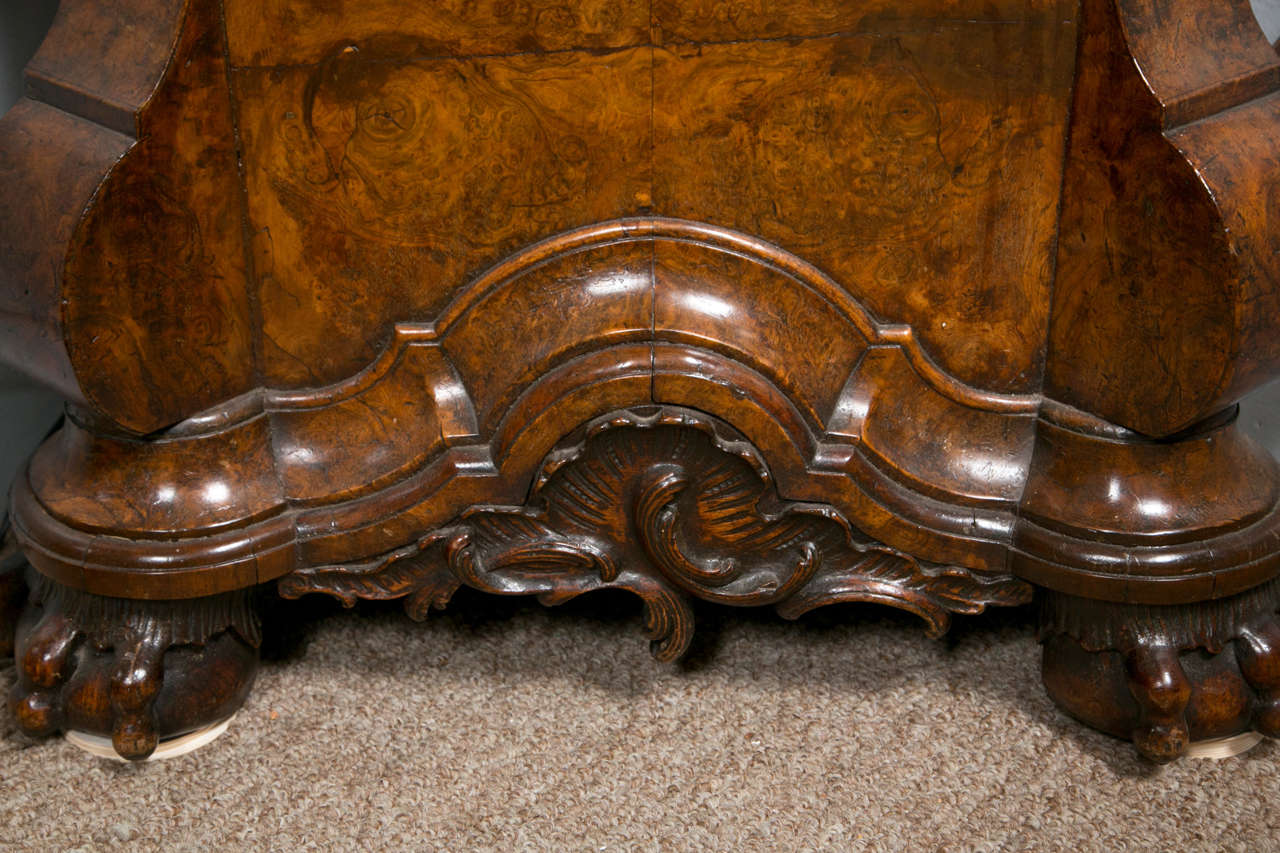 Dutch 18th Century Burl Walnut Tall Case Clock by Gerrit Knip