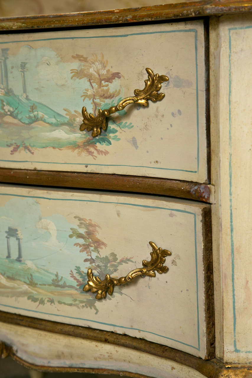 Mid-20th Century Pair o French Provincial Painted Stands