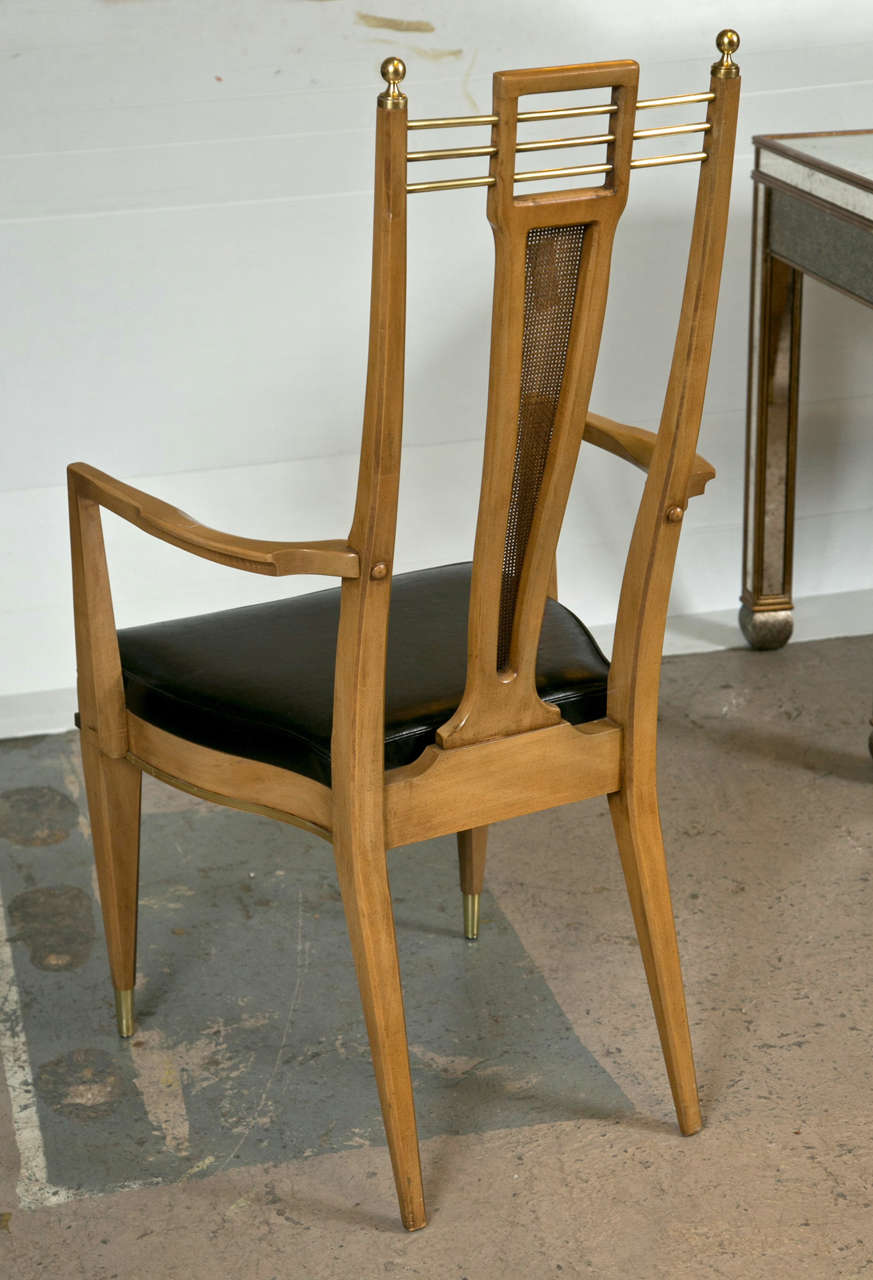 American Set of Six Metz Custom Dining Chairs Mid-Century Modern.