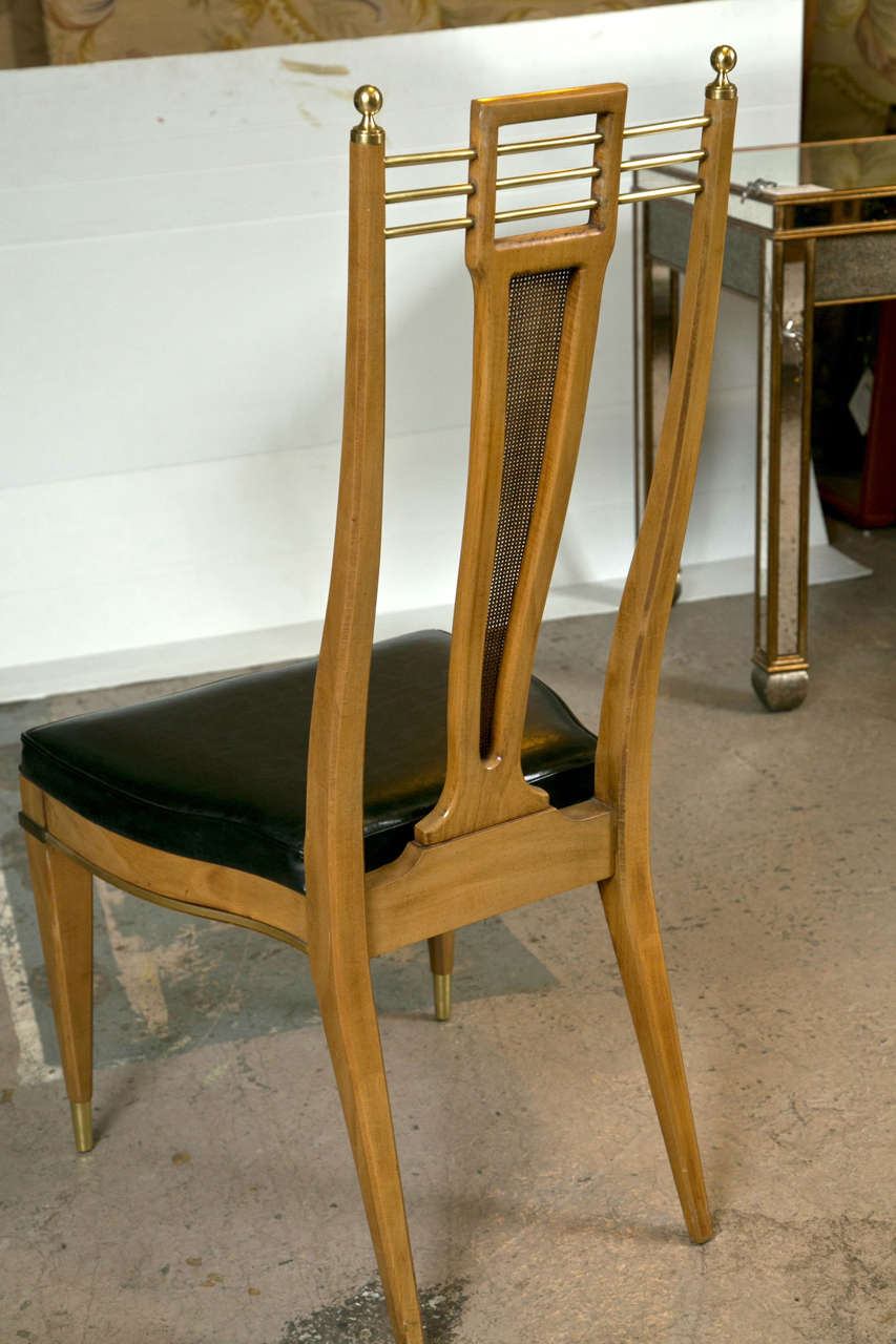 Mid-20th Century Set of Six Metz Custom Dining Chairs Mid-Century Modern.