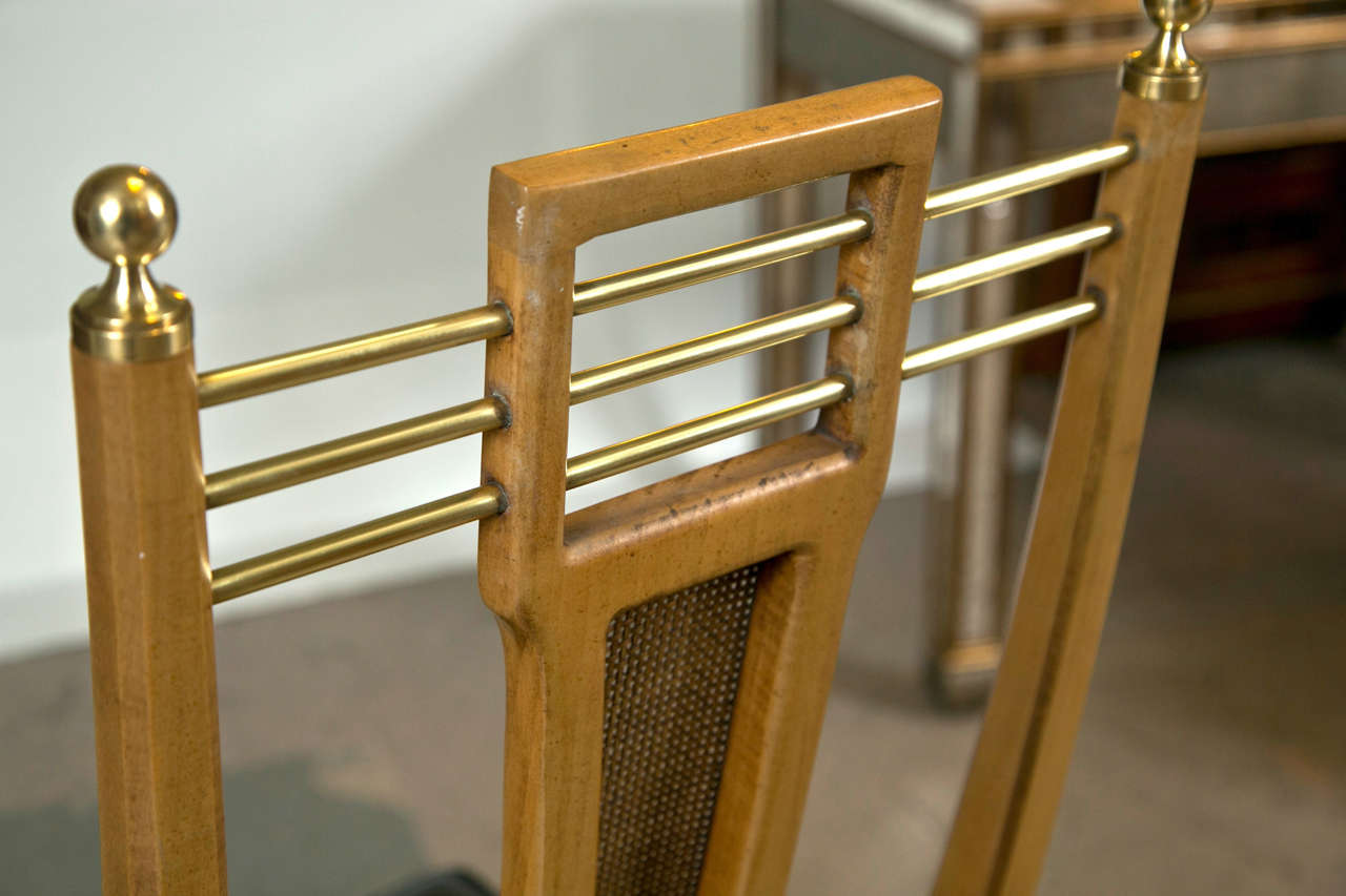 Set of Six Metz Custom Dining Chairs Mid-Century Modern. 1