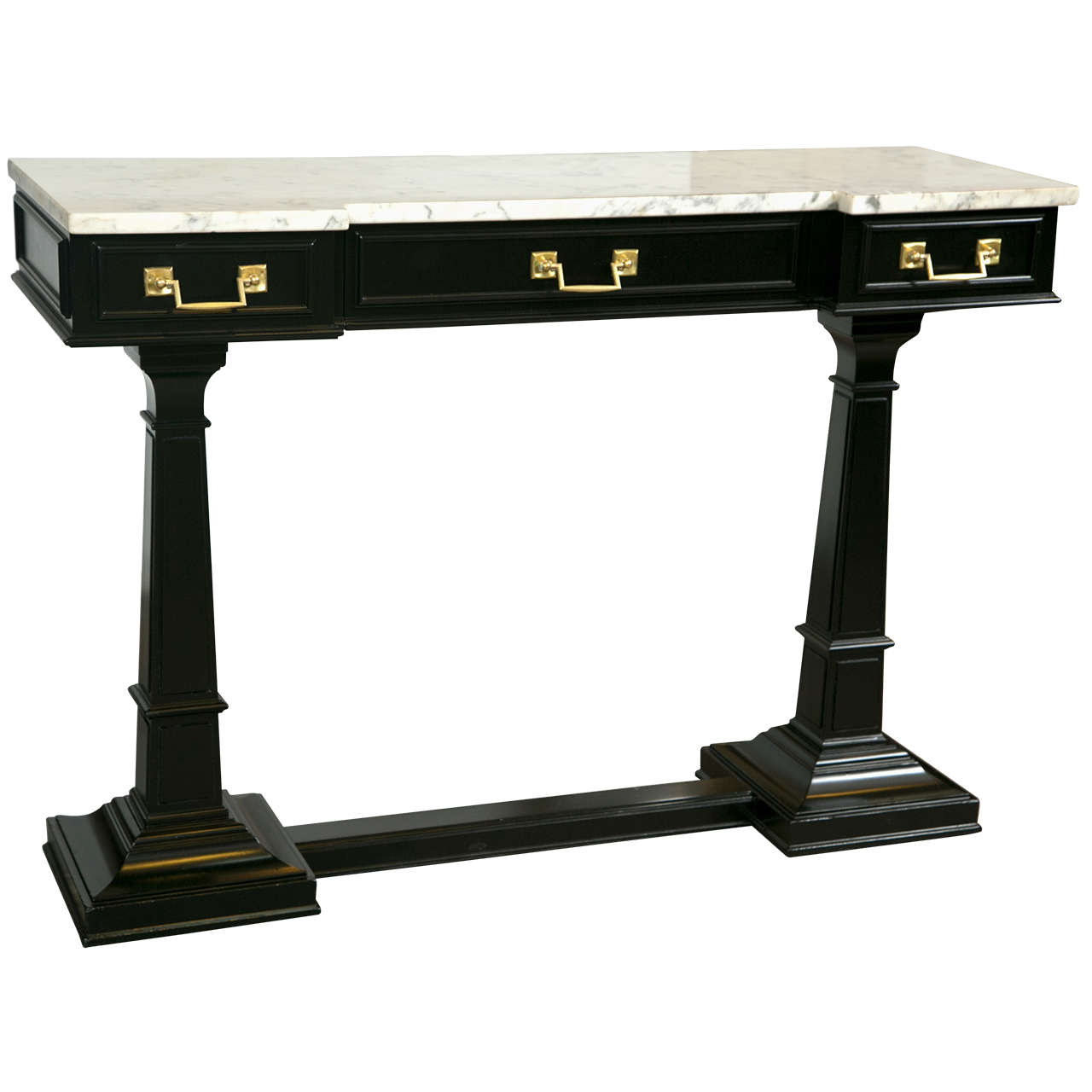 Empire Style Ebonized Console Table