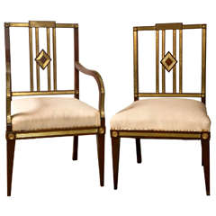 Set of Eleven 19th Century Russian Neoclassical Dining Chairs 6