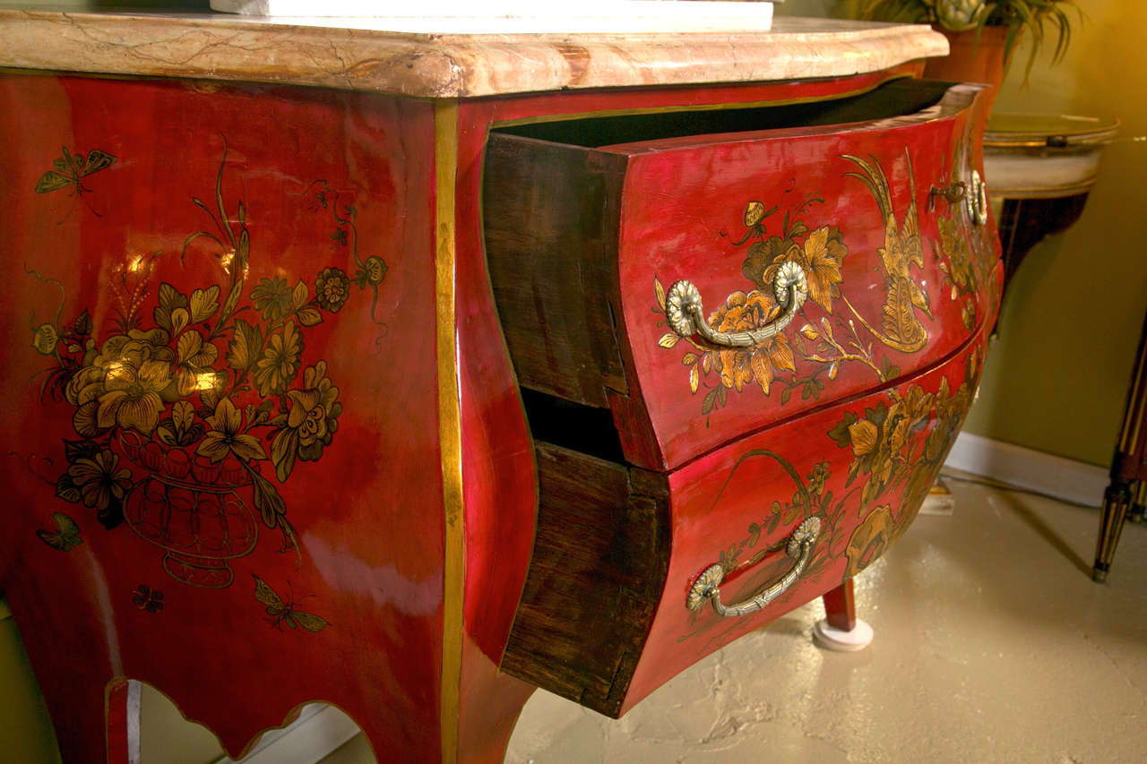 Pair of Early 20th Century French Chinoiserie Commodes by Jansen In Good Condition In Stamford, CT