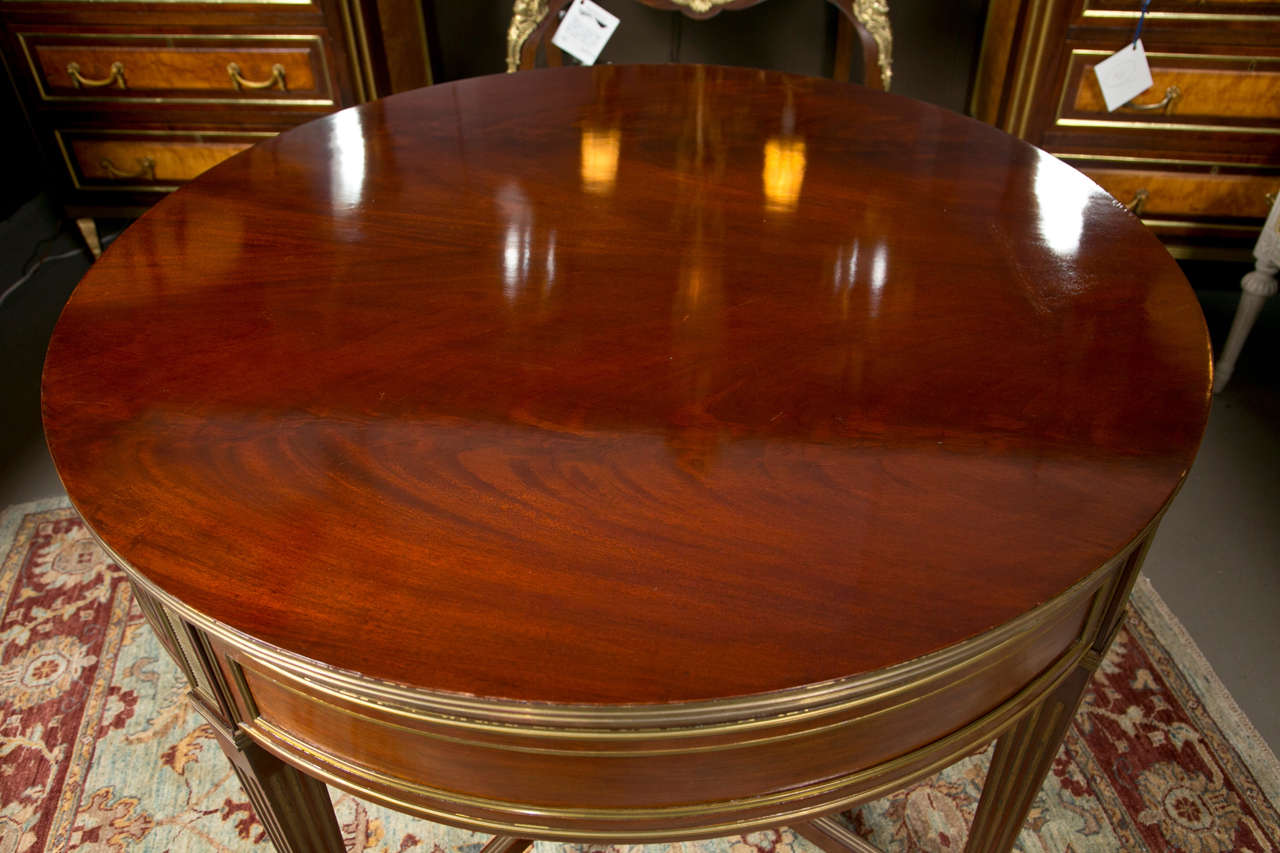 19th Century Russian Neoclassical Flame Mahogany Centre / Gueridon Table 5