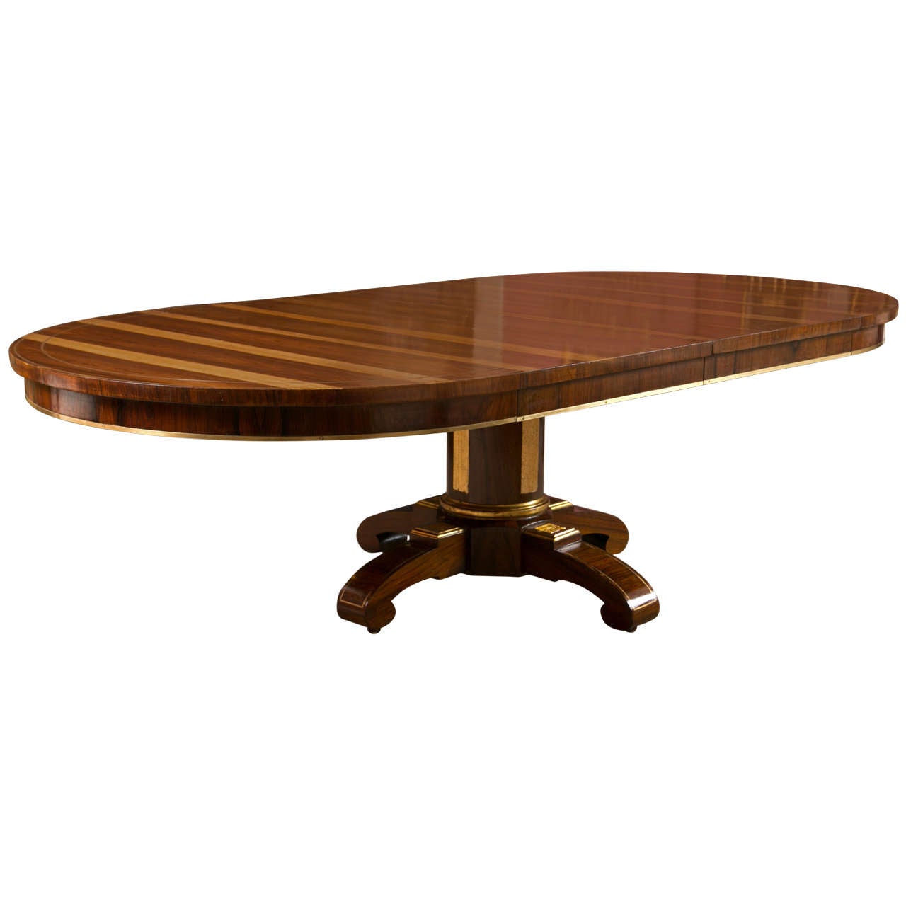 19th Century Rosewood Russian Style Dining Table For Sale at 1stdibs